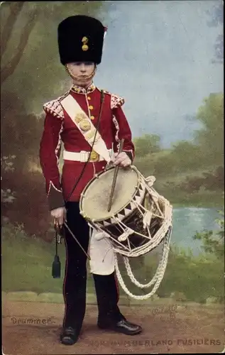 Ak Northumberland Fusiliers, Schlagzeuger