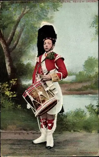 Ak Drummer, Seaforth Highlanders, Rezensionsreihenfolge