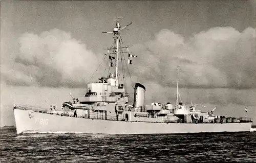 Ak Niederländisches Kriegsschiff, Hr.Ms. De Zeeuw, F 810, Fregatte