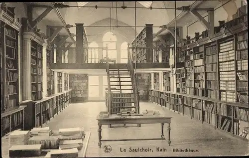 Ak Kain lez Tournai Wallonien Hennegau, Le Saulchoir, Bibliothek