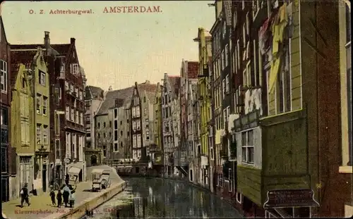 Ak Amsterdam Nordholland Niederlande, OZ Achterburgwal