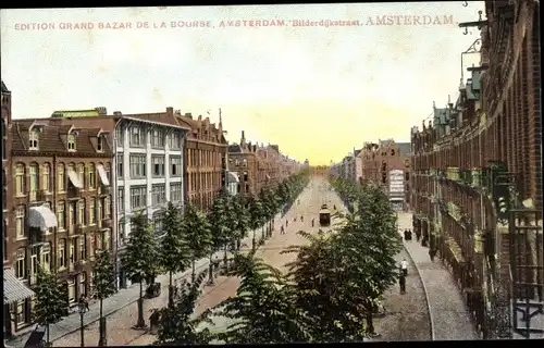 Ak Amsterdam Nordholland Niederlande, Bilderdijkstraat