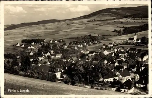 Ak Pöhla Schwarzenberg im Erzgebirge, Panorama