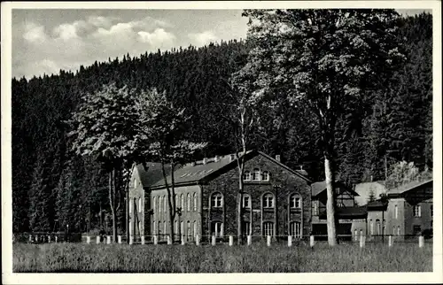 Ak Breitenhof Breitenbrunn im Erzgebirge, Erholungsheim der Firma Kübler und Niethammer, Kriebstein