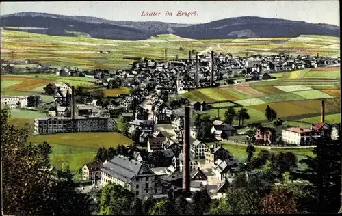 Ak Lauter Bernsbach im Erzgebirge Sachsen, Panorama