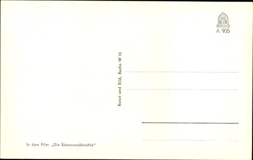 Ak Schauspieler Helmuth Schneider, Portrait, Film Schwarzwaldmühle, Autogramm