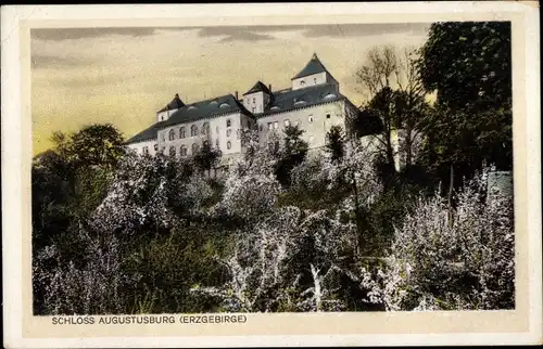 Ak Augustusburg im Erzgebirge, Schloss Augustusburg, Burgwirtschaft
