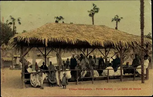 AK Senegal, senegalesisches Dorf, Porte Maillot, The Dance Hall