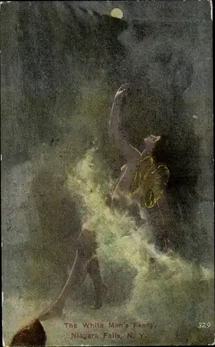 Ak Niagara Falls New York USA, The White Mans Fancy, James Francis Brown