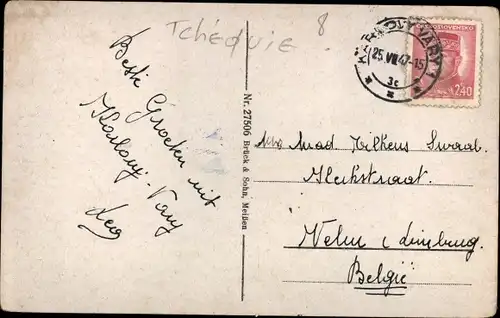 Ak Karlovy Vary Karlsbad Stadt, Panorama