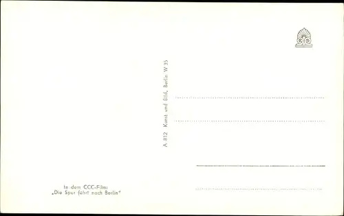 Ak Schauspielerin Barbara Rütting, Portrait, Die Spur führt nach Berlin, Autogramm