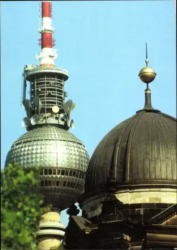 Ak Berlin Mitte, Fernsehturm, Kuppel