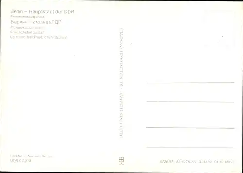 Ak Berlin Mitte, Friedrichstadtpalast