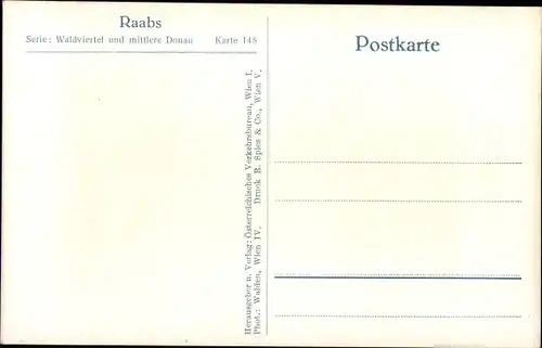 Ak Raabs an der Thaya in Niederösterreich, Burg