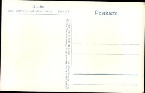 Ak Raabs an der Thaya in Niederösterreich, Burg