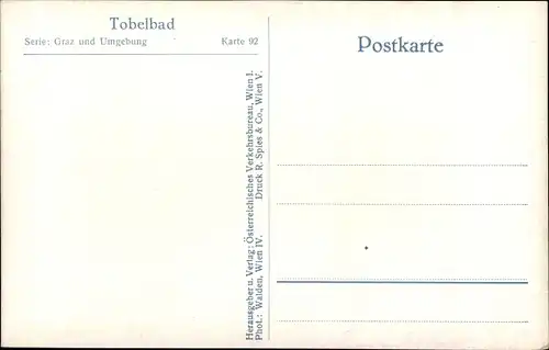 Ak Tobelbad Steiermark, Teilansicht mit Pfarrkirche