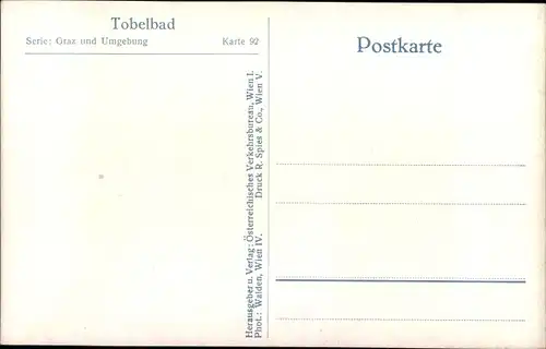 Ak Tobelbad Steiermark, Teilansicht mit Pfarrkirche