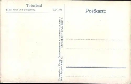 Ak Tobelbad Steiermark, Teilansicht mit Pfarrkirche