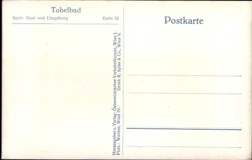 Ak Tobelbad Steiermark, Teilansicht mit Pfarrkirche