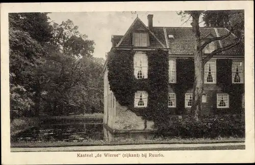 Ak Ruurlo Gelderland, Kasteel de Wierse