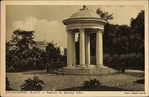 Postkarte Louveciennes Yvelines, Grab von Marschall Joffre