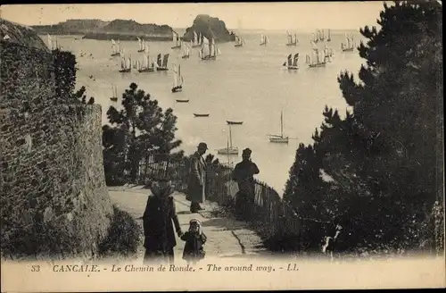 Ak Cancale Ille et Vilaine, Der runde Weg