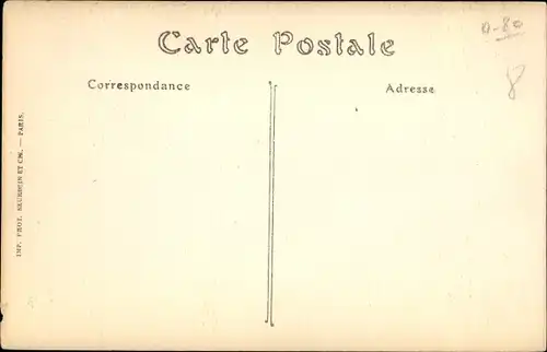 Ak Amiens-Somme, Rathaus