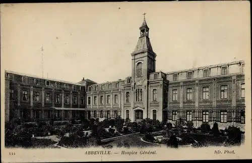 Ak Abbeville Somme, Hospizgeneral