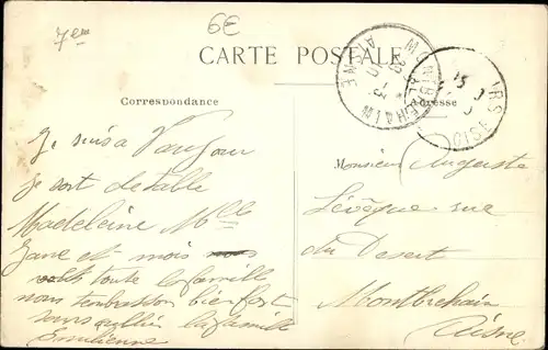 Postkarte Paris, Die Überschwemmungen 1910, Avenue Rapp