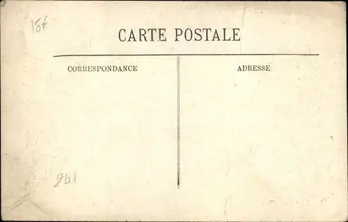 Ak Paris, Seine-Überschwemmung 1910, Levallois Perret, Fußgängerbrücke rue des Freres Herbert