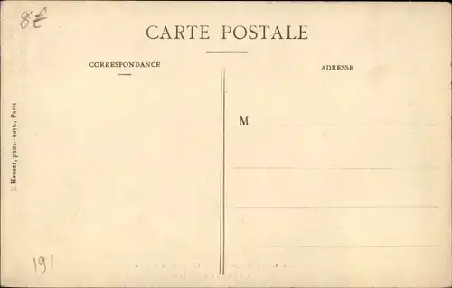 Ak Paris, Die Flut der Seine, 1910, ein Garten in der Rue Van Loo