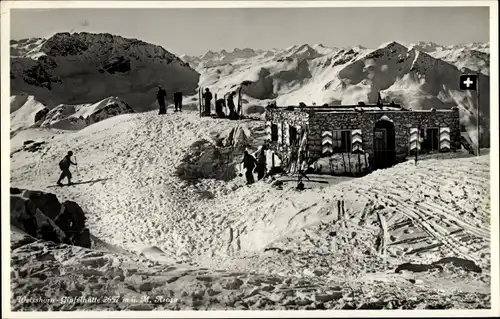 Ak Arosa Graubünden Kanton Schweiz, Weißhorn, Gipfelhütte