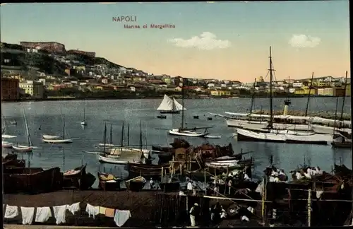 Ak Napoli Neapel Campania, Marina di Margellina
