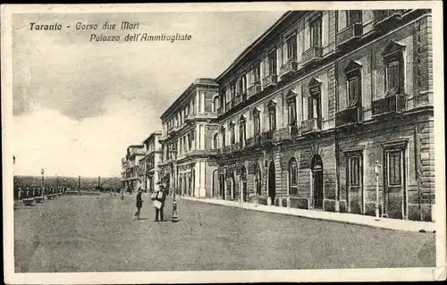 Ak Tarent Taranto Puglia, Corso due Mori, Palazzo dell'Ammiragliato