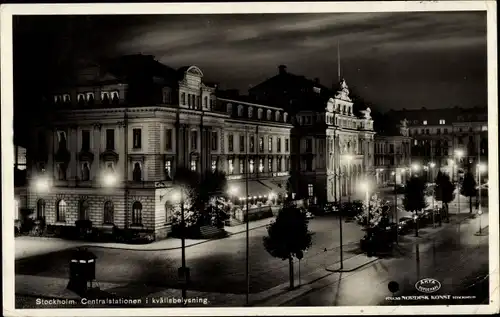 Ak Stockholm Schweden, Zentralbahnhof