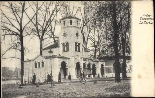 Ak Lüttich Lüttich Wallonien, Ausstellung, Serbien