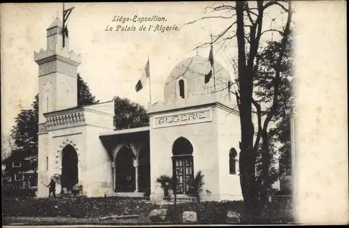 Ak Liège Lüttich Wallonien, Ausstellung, Palais de l’Algérie