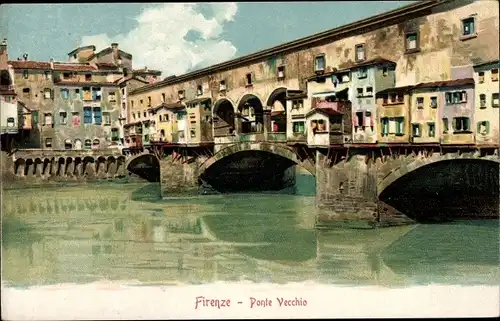 Ak Firenze Florenz Toscana, Ponte Vecchio
