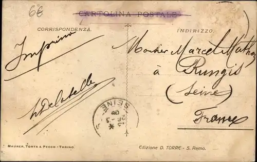 Ak San Remo Ligurien, Corso Imperatrice e Via Roma