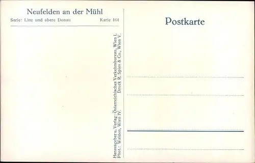 Ak Neufelden im Mühlviertel Oberösterreich, Straße, Brunnen