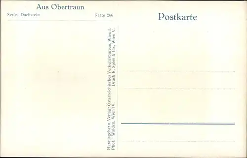 Ak Obertraun Oberösterreich, Dorfmotiv