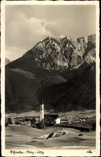 Ak Pfronten im Allgäu, Panorama, Kirche