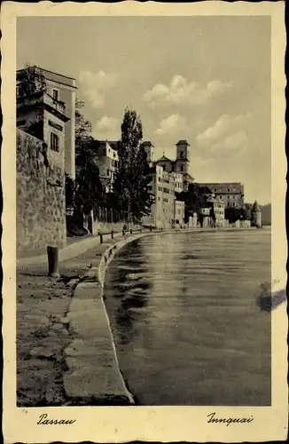 Ak Passau in Niederbayern, Innquai