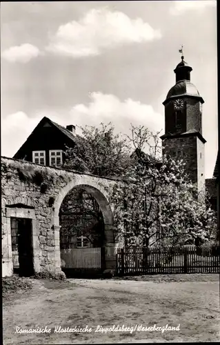 Ak Lippoldisberg Wahlsburg Weserbergland, Romanische Klosterkirche