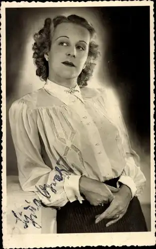 Foto Schauspielerin? Sigrid Oswald, Portrait, Autogramm