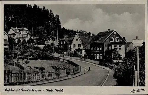 Ak Finsterbergen Friedrichroda im Thüringer Wald, Teilansicht