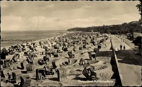 Ak Ostseebad Kühlungsborn, Strand, Badegäste, Promenade