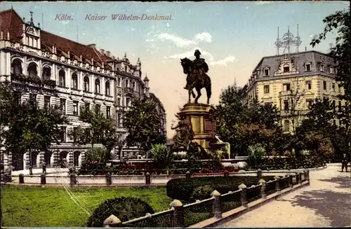 Ak Köln am Rhein, Kaiser Wilhelm Denkmal