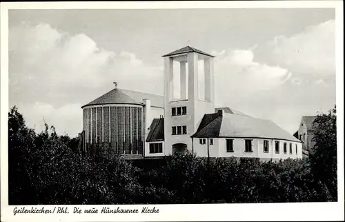 Ak Hünshoven Geilenkirchen in Nordrhein Westfalen, Neue Kirche