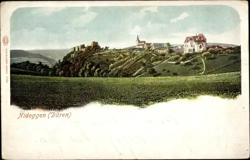 Ak Nideggen in der Eifel, Gesamtansicht